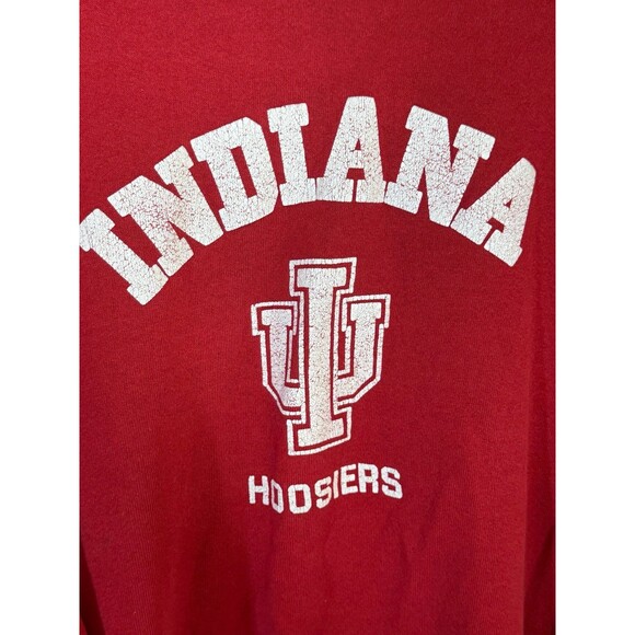 Vintage Indiana University IU Hoosiers Jerzees Crewneck Sweater XL USA - Picture 5 of 9